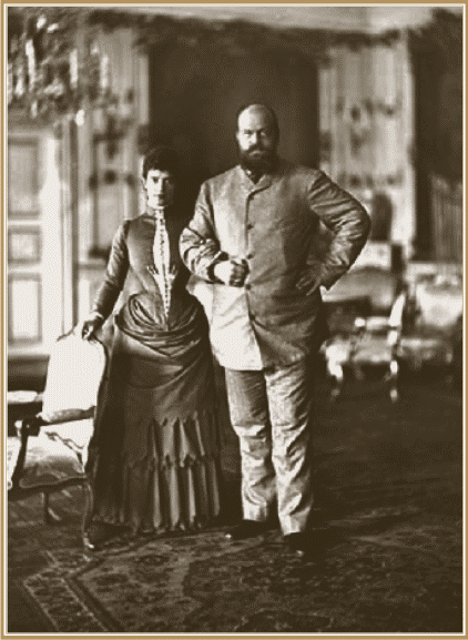 Император Александр III с супругой Марией Феодоровной в Дании. 1892 г..gif